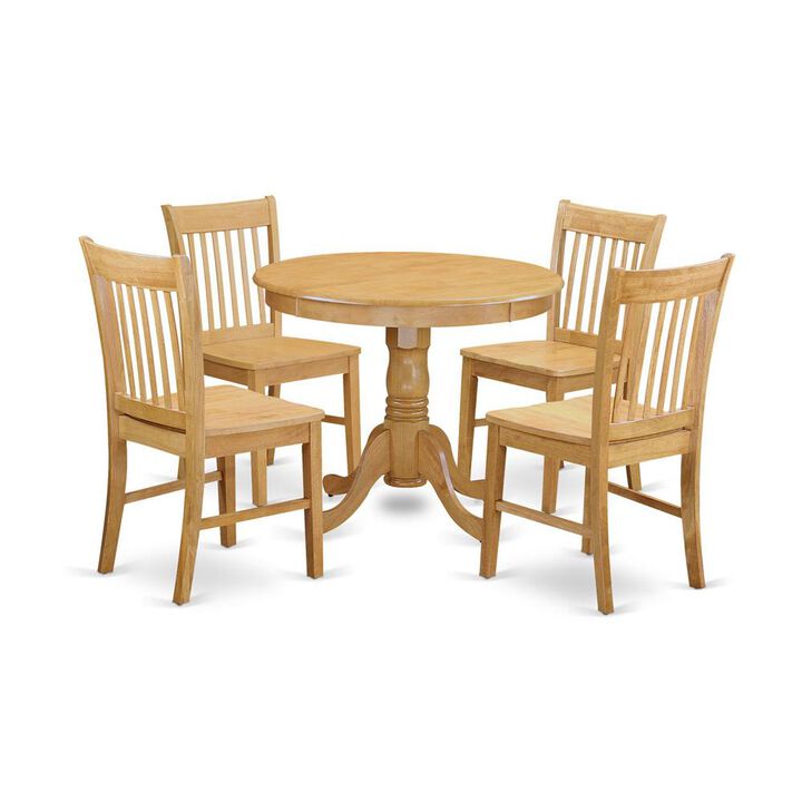 5 PC Dinette Table set - Dining Table for small spaces and 4 Dining room chair