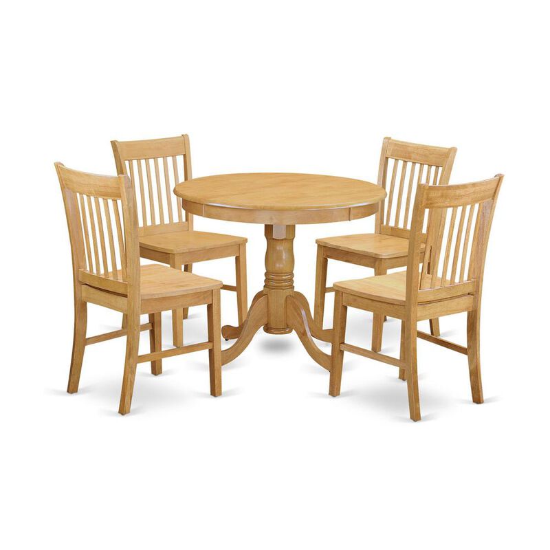 5 PC Dinette Table set - Dining Table for small spaces and 4 Dining room chair
