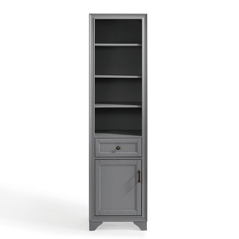 Crosley Furniture Tara Linen Cabinet Gray