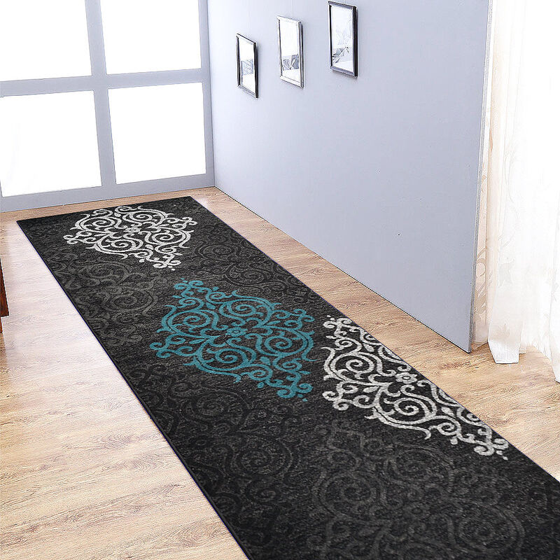 RUGSOTIC CARPETS MACHINE MADE HEATSET POLYPROPYLENE AREA RUGS  - Runner Shape, Contemporary Modern Design, Midium Pile Machine Made Area Rugs (M00039) image number 1