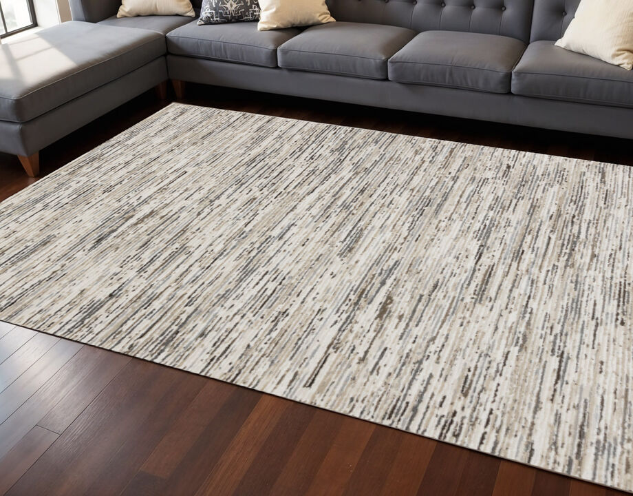 HomeRoots Striped Area Rug