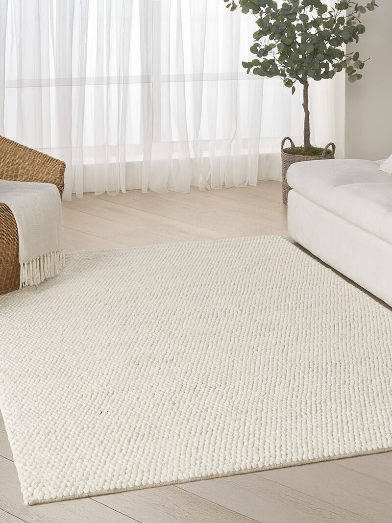 Pure Knots KNT01 Ivory 4' x 6' Rug