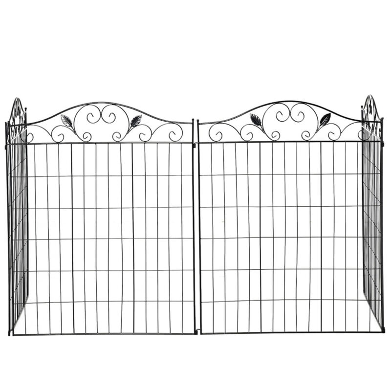 Metal Decorative Fence Panel for Yard Patio and Pathway Edging image number 4