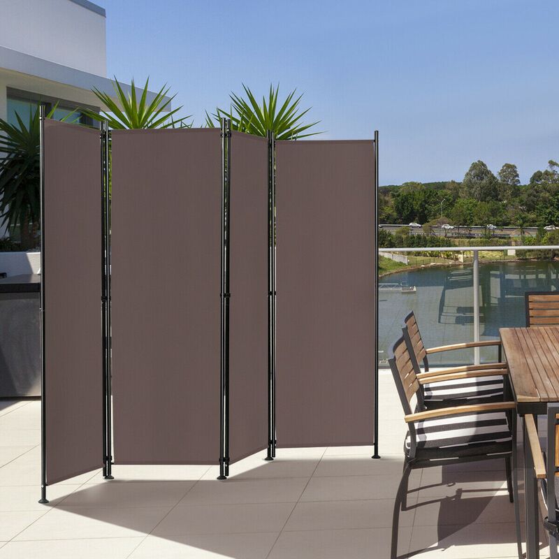 4-Panel Room Divider Folding Privacy Screen