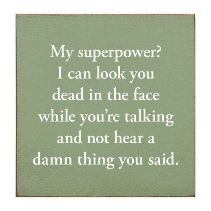Funny Sarcastic Wooden Sign Wall Decor for Home or Office