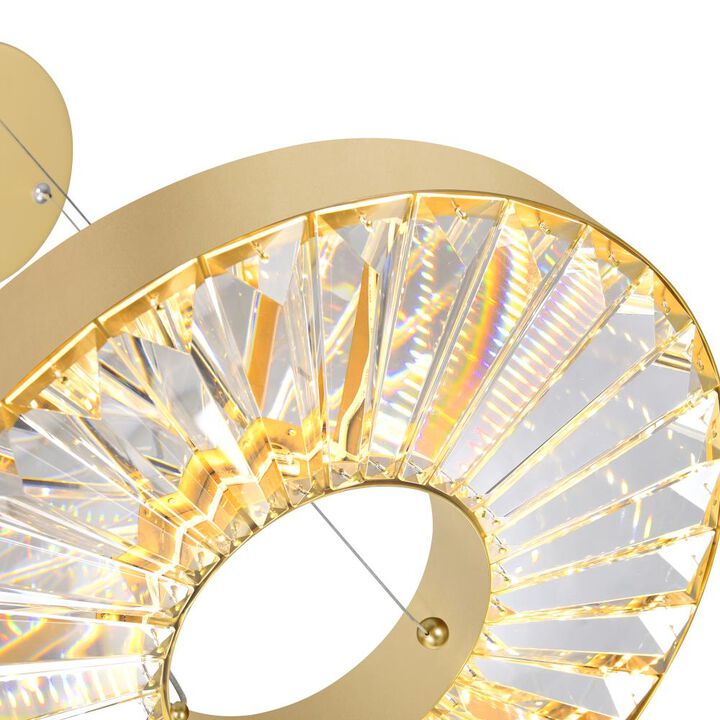 Bjoux LED Chandelier With Sun Gold Finish