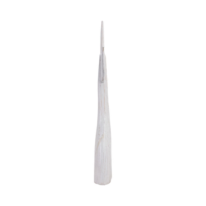 32" Wood Whale Tail Decor, Wht image number 2