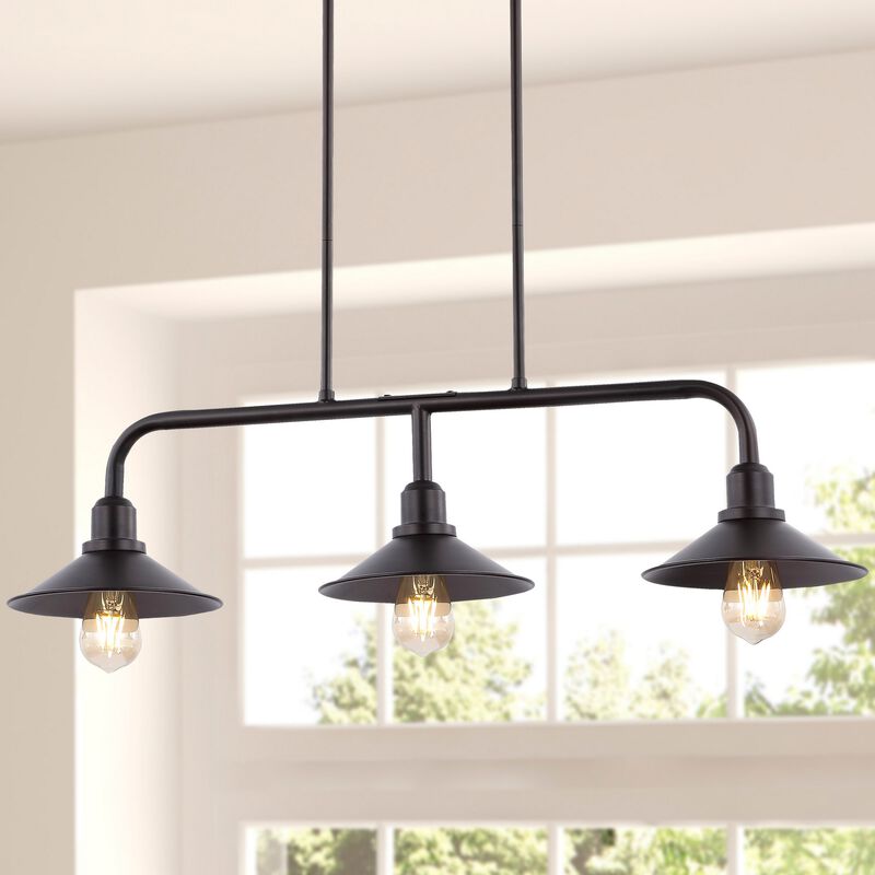 Cade 3-Light Metal Farmhouse Industrial LED Pendant