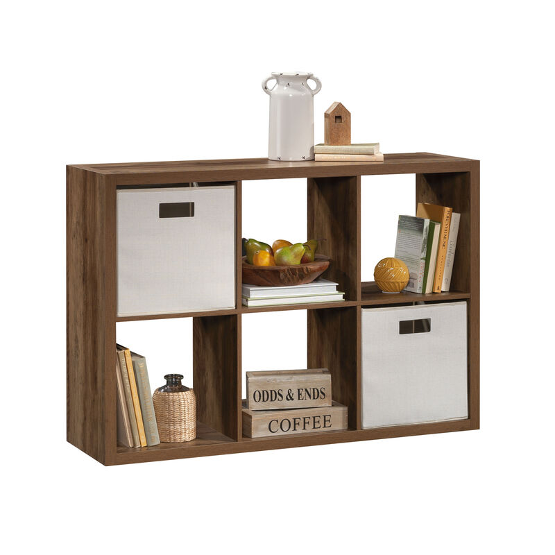 6-Cube Organizer Storage Bookcase, Brown image number 2