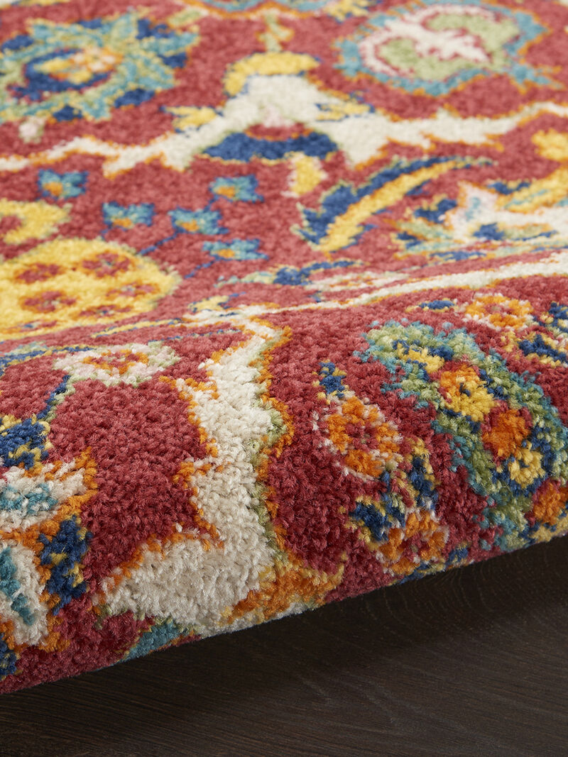 Allur ALR03 Red/Multicolor 9' x 12' Rug