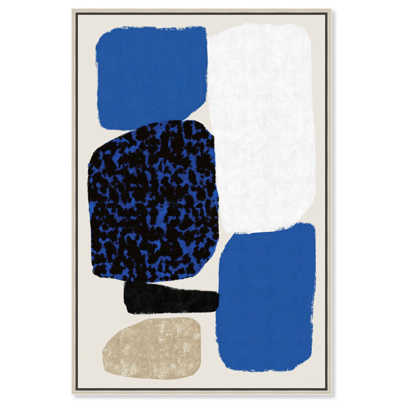 Sapphire Stones Abstract Canvas Print by Art Remedy image number 0