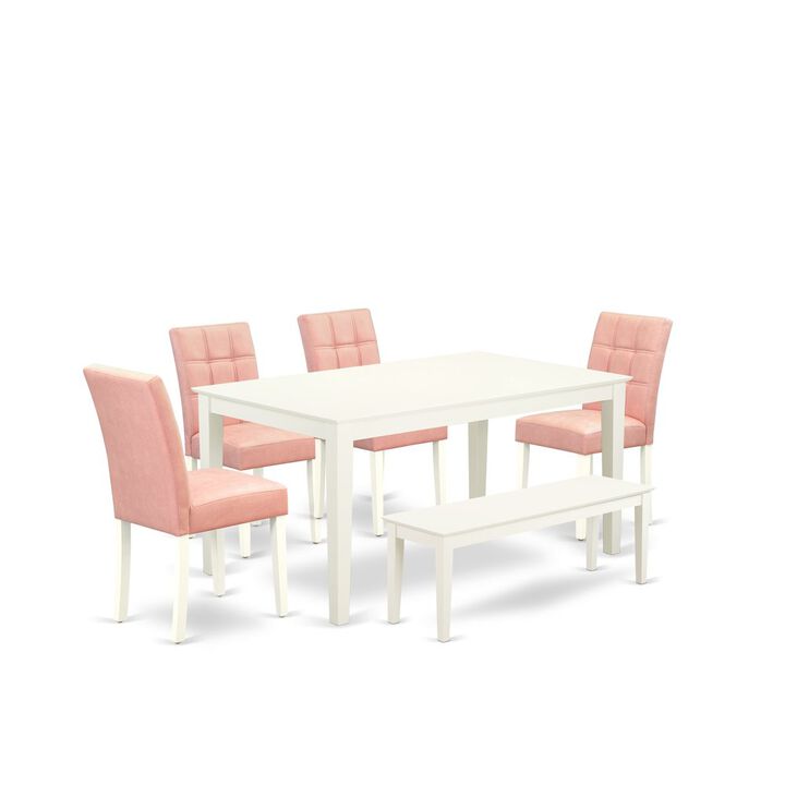 6 Piece contain A Mid-Century Table Set Kitchen Table