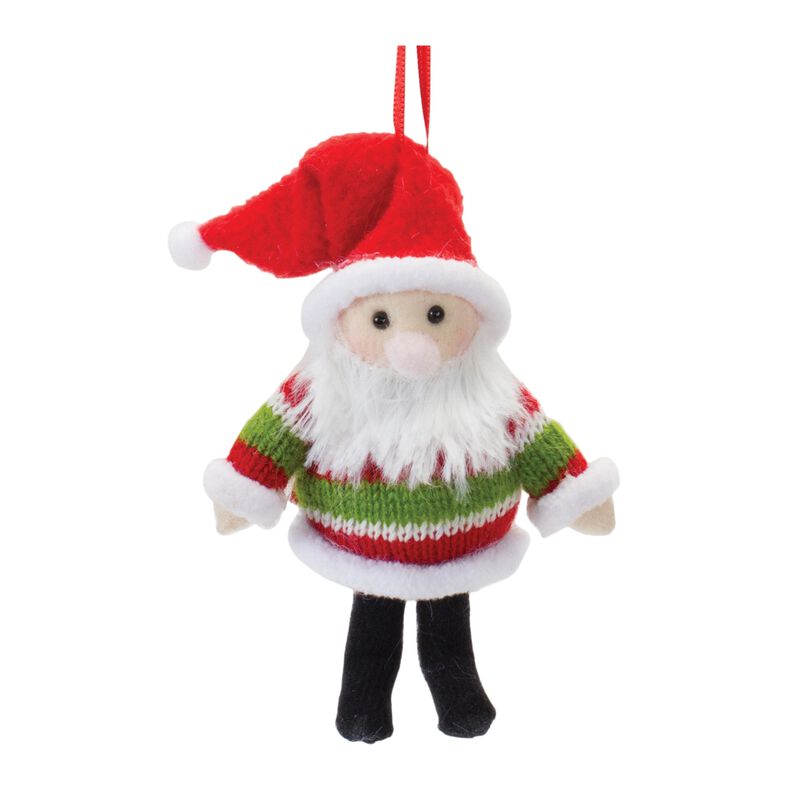 Santa And Moose Ornament (Set of 12)  Foam/polyester