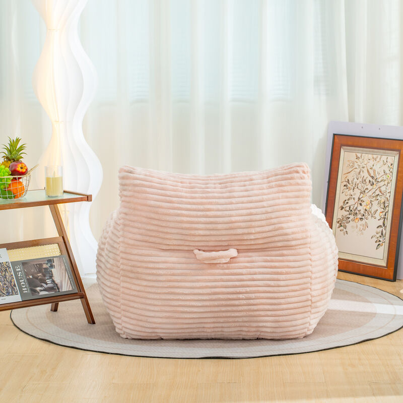 GOODSILO Oversized Comfort Bean Bag Chair with Supportive Armrests for Ultimate Lounging Relaxation image number 2