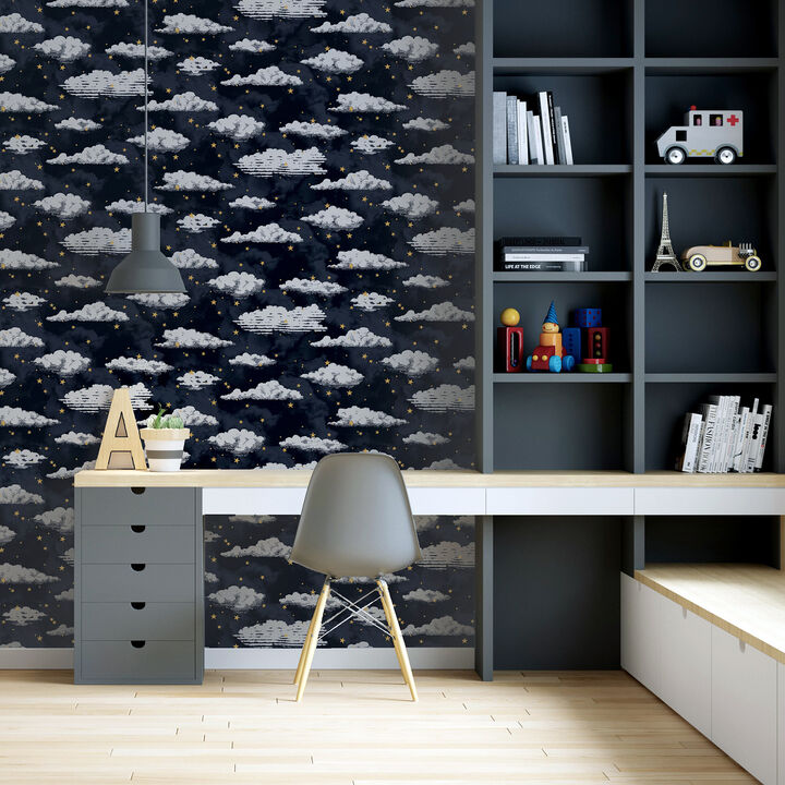 Zeno Navy Starry Skies Wallpaper