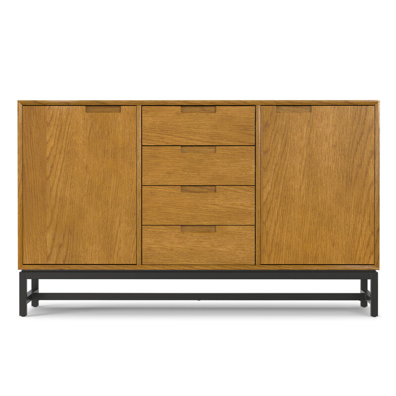 Simpli Home Banting Mid Century Sideboard with Centre Drawers image number 3