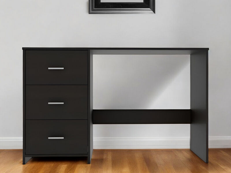 Modern Computer Desk with Two Storage Drawers for Home Office or Study