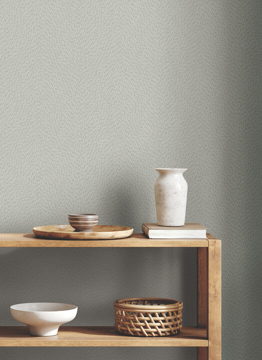 Dew Drop Grey Wallpaper (Set of 2)