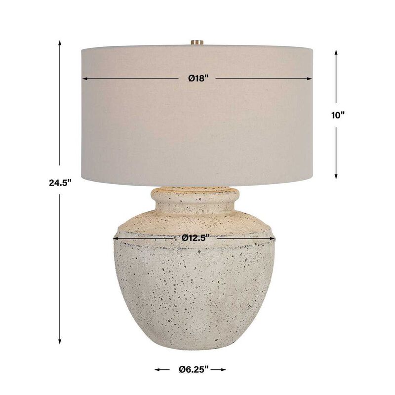 Uttermost Artifact Aged Stone Table Lamp image number 5