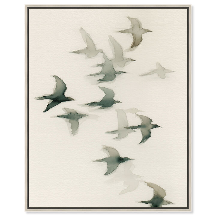Silent Migration I Animals Canvas Print by Art Remedy