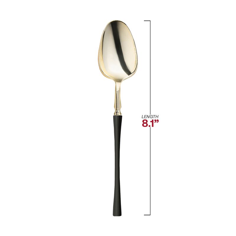 Gold with Black Handle Moderno Plastic Dinner Spoons (240 Spoons) image number 3