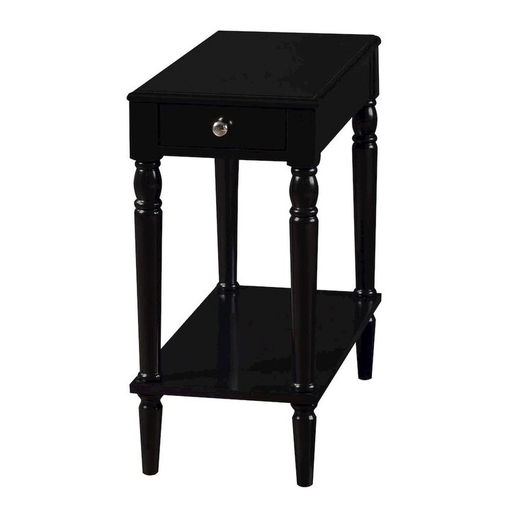 Convience Concept, Inc. French Country No Tools Chairside End Table with Shelf