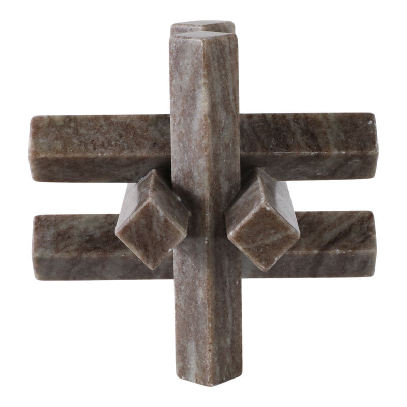 7x7 Marble Geometric Orb Grey image number 2