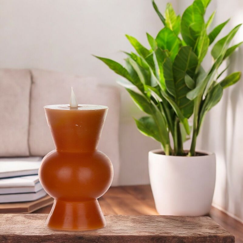 Simplux LED Designer Candle with 4 and 8 Hour Timer for Convenient and Elegant Lighting (Set of 2)