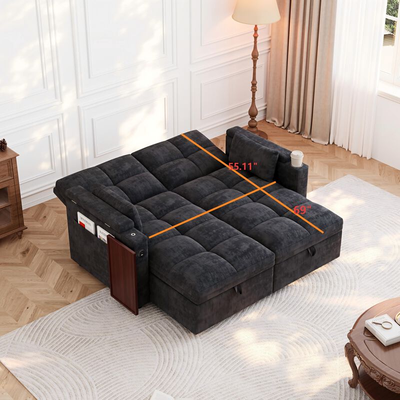 Liswef Modular Sleeper Sofa image number 8