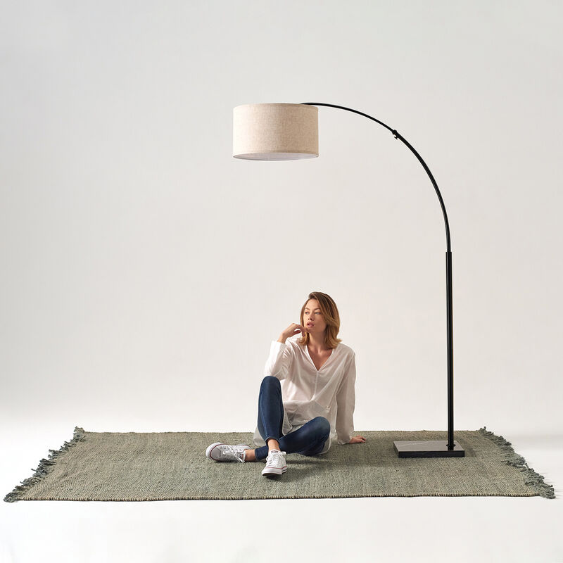Logan Black LED Floor Lamp image number 4