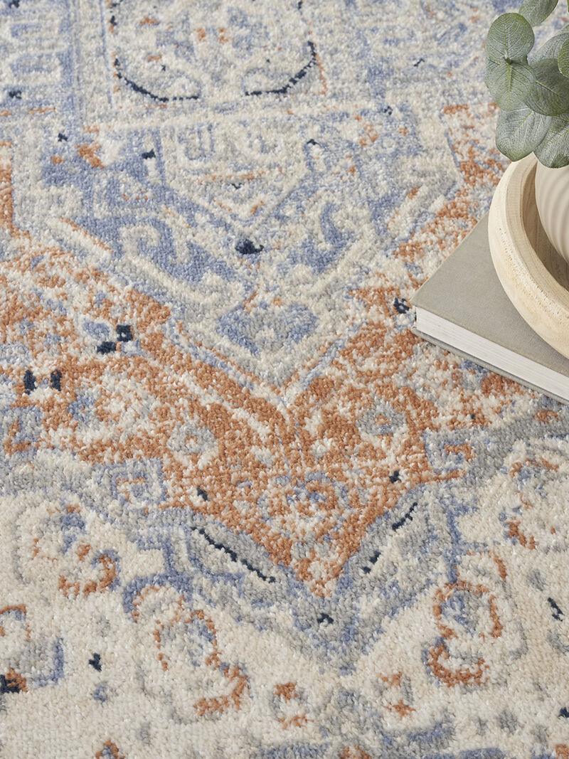 Nourison Essentials Persian NRE07 Beige/Blue 5' x 7' Rug