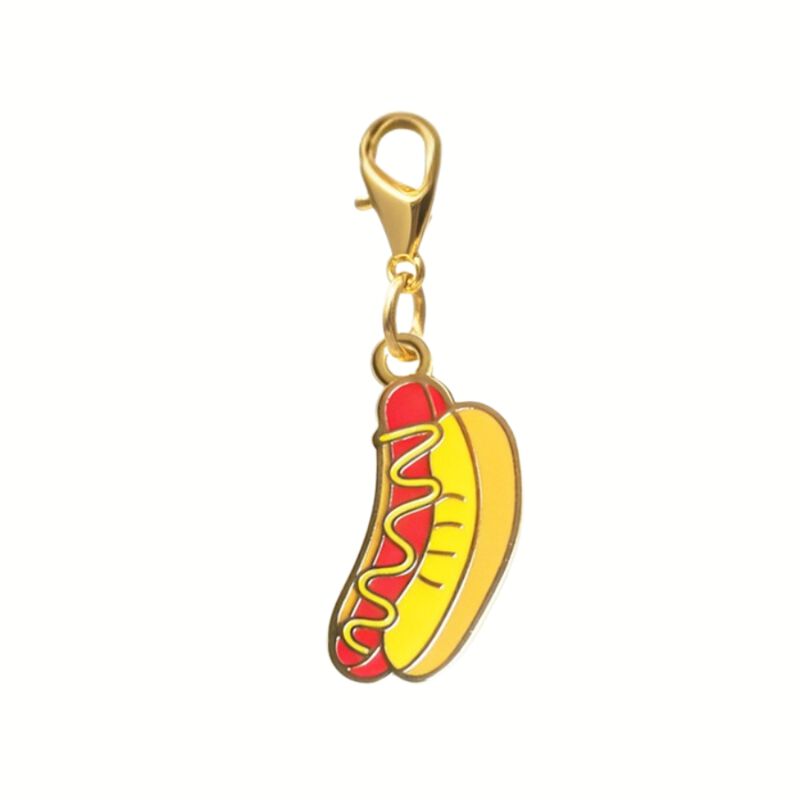 Hotdog Pet Collar Charm image number 0