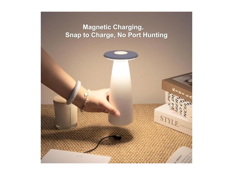 Cordless Rechargeable LED Table Lamp Dimmable Outdoor Adjustable Living Room image number 3