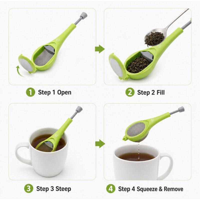 Silicone Tea Infuser Strainer image number 3