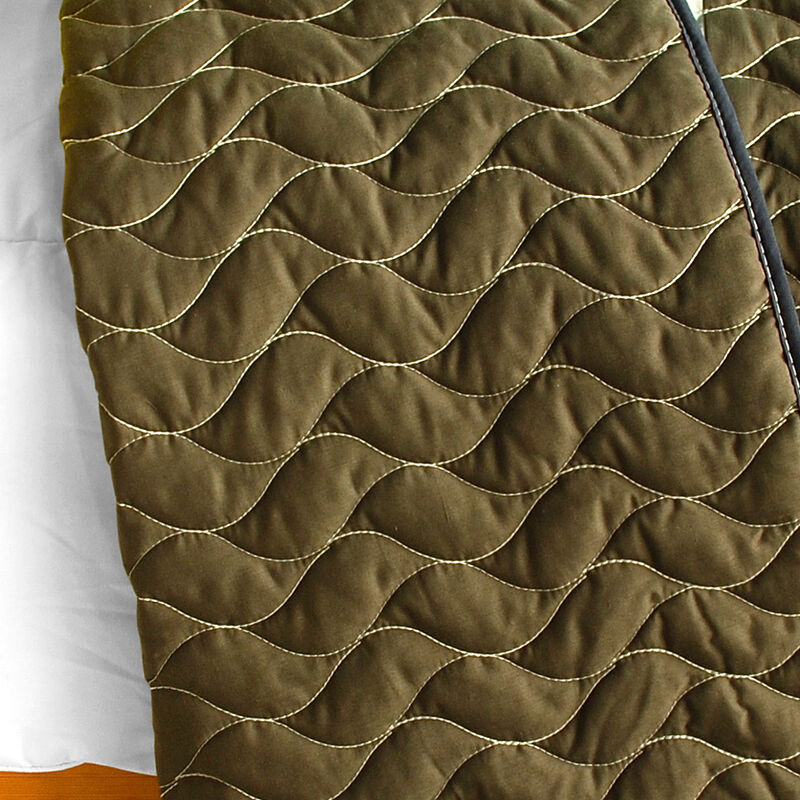 3 Piece Vermicelli Quilted Patchwork Quilt Set Time and Tide Collection image number 3