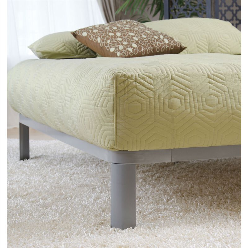 Luna Metal Bed Frame with Wood Slats – Durable Platform Bed Frame