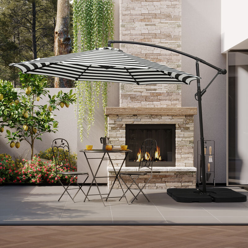 WestinTrends 10 ft. Outdoor / Patio Cantilever Hanging Umbrella