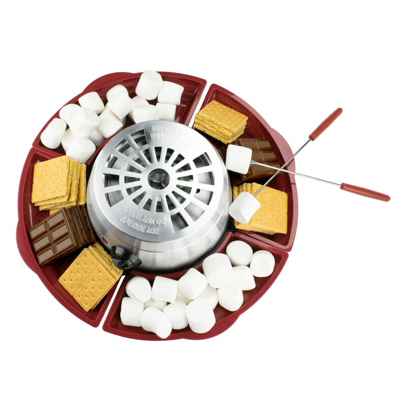 Brentwood TS-603 Indoor Electric Stainless Steel 8 Piece Smores Maker Set