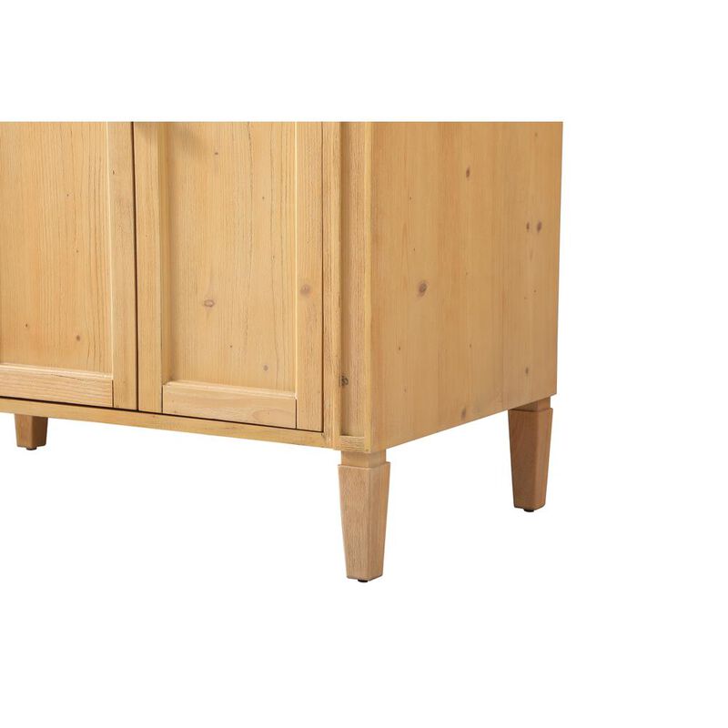 Elegant Kitchen and Bath 40 inch Single bathroom vanity in natural wood