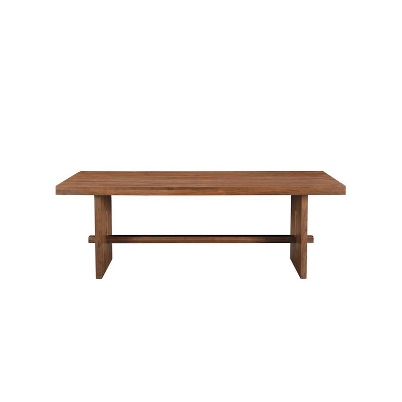 Taran Designs Elyria 86 Solid Wood Trestle Dining Table