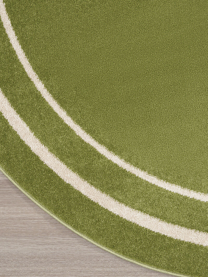 Nourison Essentials NRE02 Green/Ivory 6' x Round Rug