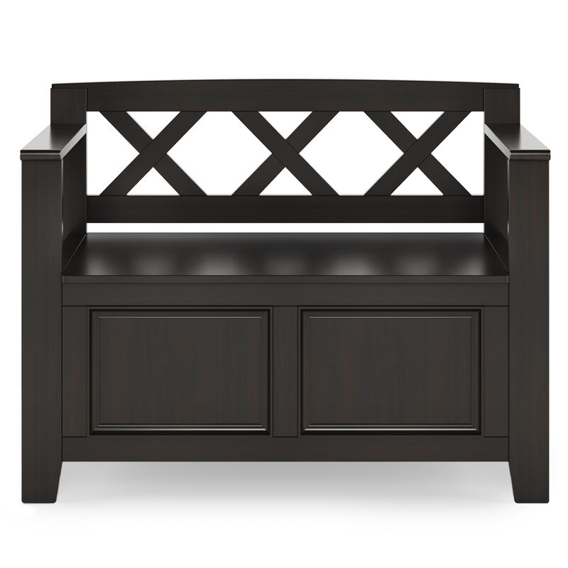 Simpli Home Amherst Small Entryway Storage Bench image number 2