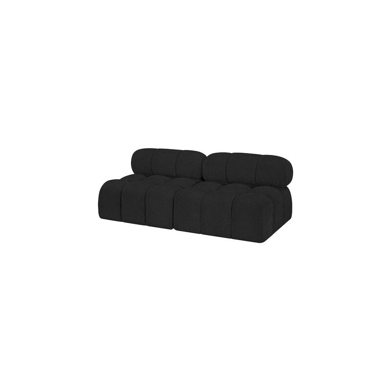 Meridian Furniture Ames Black Boucle Fabric Modular Sofa