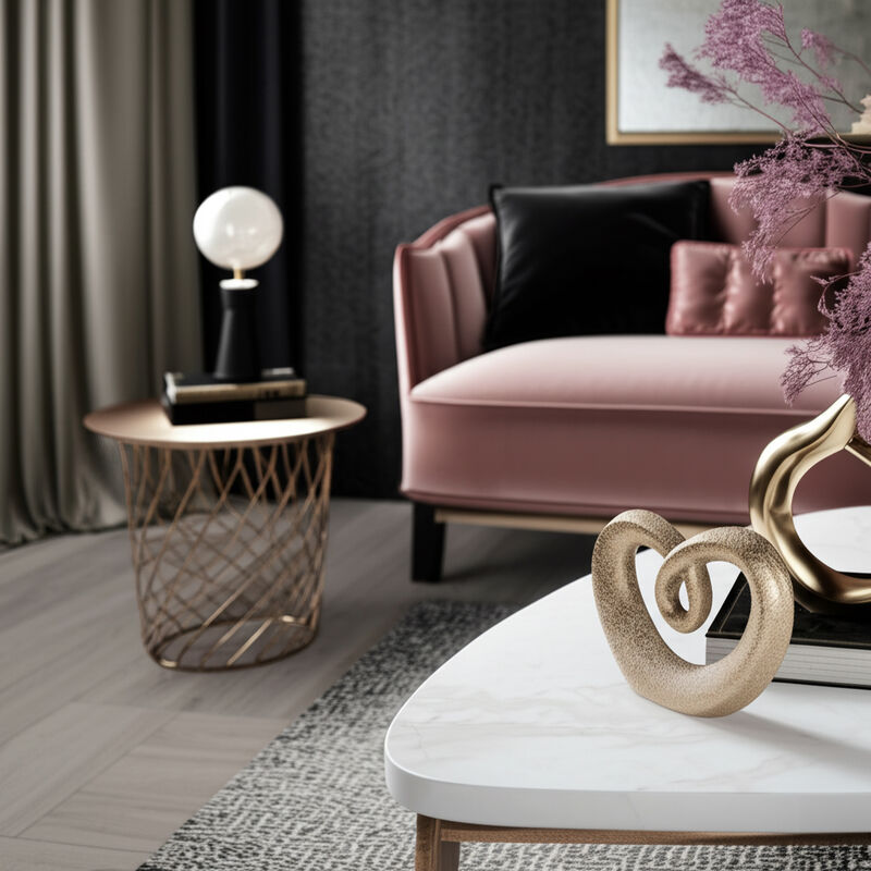 Beaded Heart Sculpture