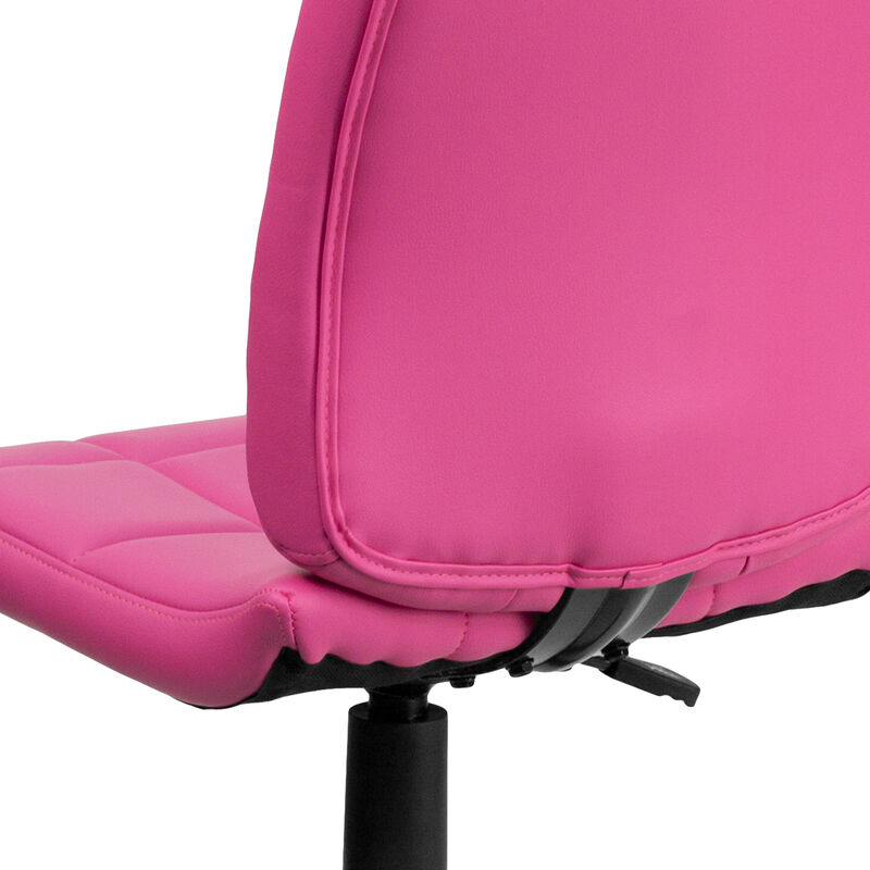 Clayton Mid-Back Quilted Vinyl Swivel Task Office Chair image number 5