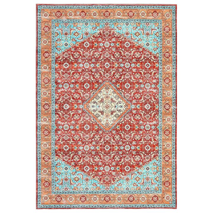 Washable 5x7 ft Area Rugs for Living Room Rug Bedroom RugCarpet Neutral Moody Vintage Traditional Dining Room Rugs Office Soft Comfortable Non Slip