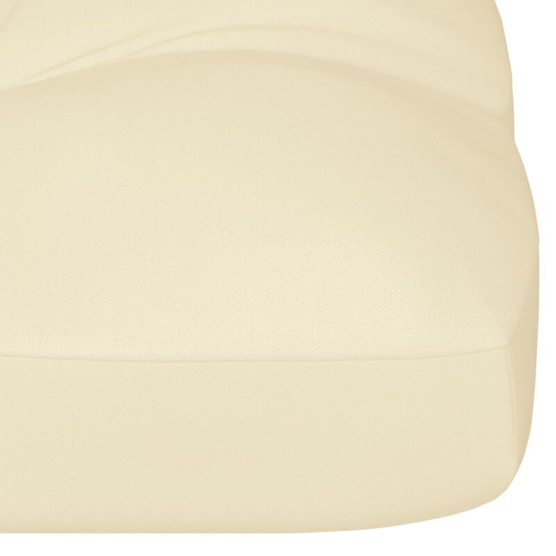 vidaXL Pallet Sofa Cushion Cream 47.2"x15.7"x4.7"