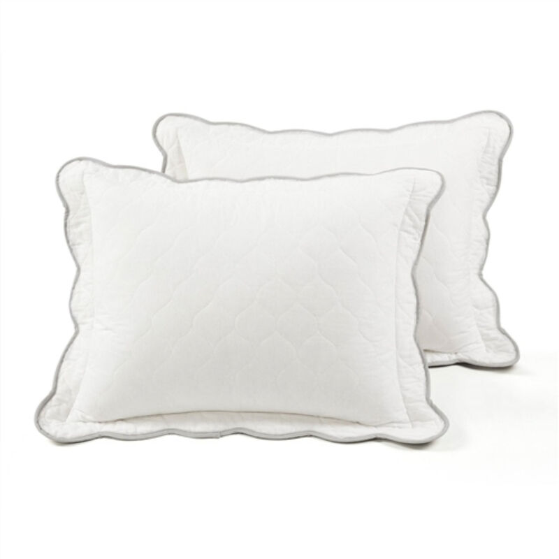 Scalloped Edge Reversible Thin Light Quilt Set for Cozy Bedding and Bedroom Decor