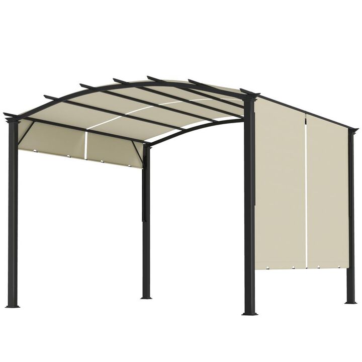 Hivvago Outdoor 11' x 11' Pergola with Adjustable Roof