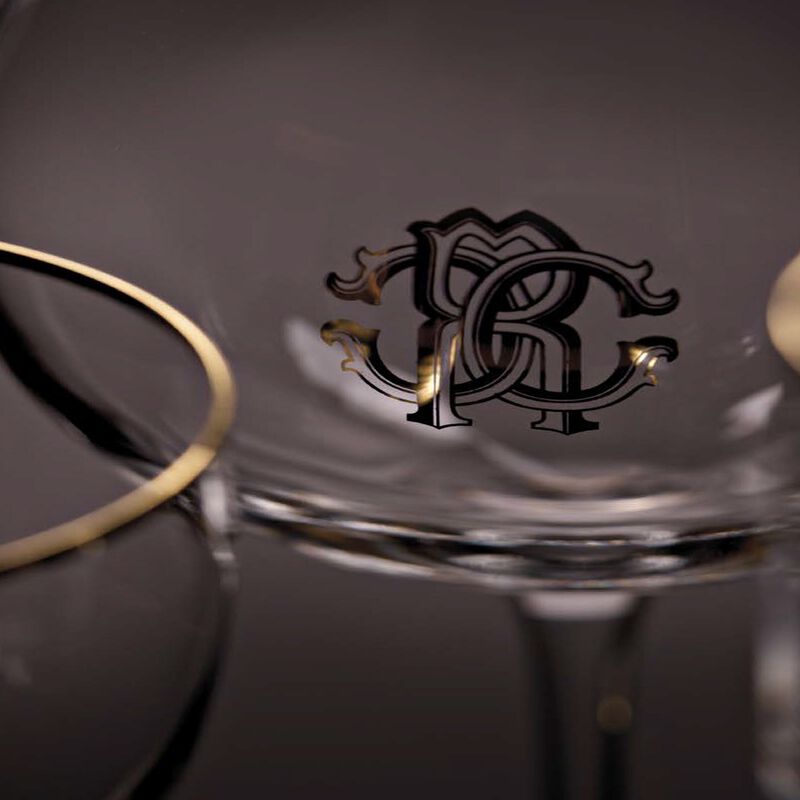 Champagne Goblet NEW MONOGRAM  Gold H 9.25", cap. 10 oz image number 2